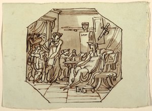 Cornelia, Mother of the Gracchi, Palazzo Cavina, Faenza, 1816 by Unknown artistUnknown artist