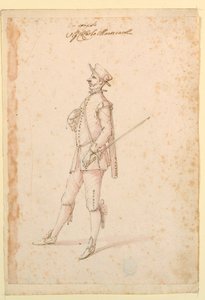 Costume Design: A Captain for a Ballet, ca. 1720 by Unknown artistUnknown artist