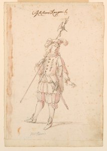 Costume Design: A German for a Ballet, ca. 1720 by Unknown artistUnknown artist