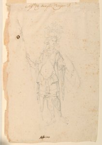 Costume Design: Africa for a Ballet, ca. 1720 by Unknown artistUnknown artist