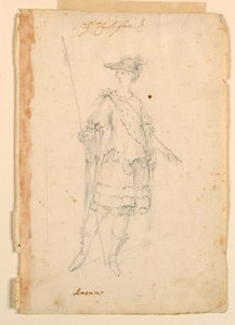 Costume Design: America for a Ballet, ca. 1720 by Unknown artistUnknown artist
