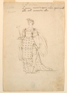 Costume Design: Poetry for a Ballet, ca. 1720 by Unknown artistUnknown artist