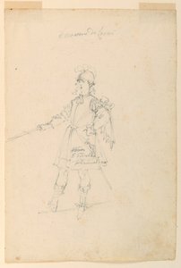 Costume Design: The Master of Arms for a Ballet, ca. 1720 by Unknown artistUnknown artist