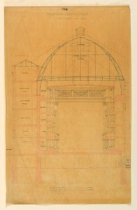 Cross-section of the Théâtre de l