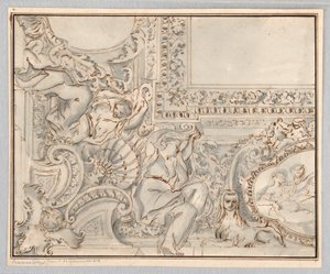 Design for a Ceiling, 18th–19th Century by Unknown artistUnknown artist