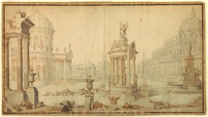 Architectural Fantasy, Early 18th Century by Unknown artistUnknown artist