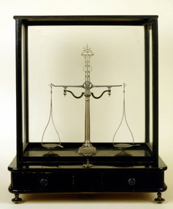 19th century pharmacy scale by Unknown artist