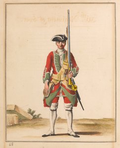 36th Regiment of Foot, 1742 circa