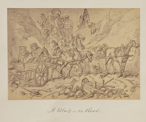 A Block on the Road by Unknown artist