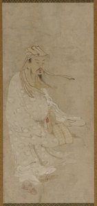 A Chinese Man Standing in a High Wind