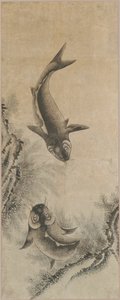 A Pair of Carp by Unknown artist