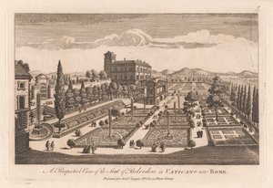 A Perspective View of the Seat of Belvedere in Vaticano near Rome by Unknown artist
