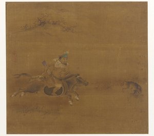 A Tartar Horseman Coursing a Hare by Unknown artist
