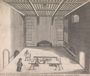 A View of the Inside of the Kitchen of Christ Church College, Oxon formerly Cardinal College; [not numbered] (Volume One) by Unknown artist