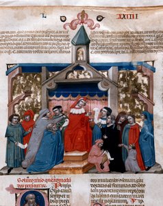 A Lawyer Applying the Miniature Law from the Justinian Code by Unknown artist