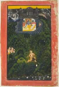 Abhisarika Nayika (Heroine Running to Meet her Lover)