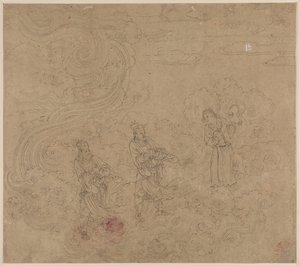 Album of Daoist and Buddhist Themes: Procession of Daoist Deities: Leaf 17