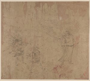 Album of Daoist and Buddhist Themes: Procession of Daoist Deities: Leaf 18 by Unknown artist