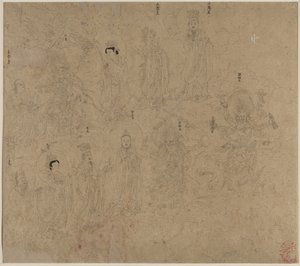 Album of Daoist and Buddhist Themes: Procession of Daoist Deities: Leaf 21