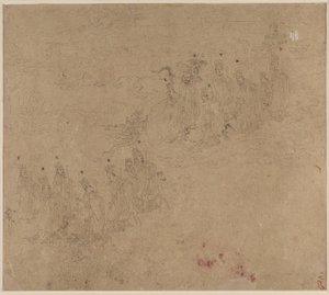 Album of Daoist and Buddhist Themes: Procession of Daoist Deities: Leaf 25