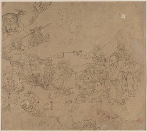 Album of Daoist and Buddhist Themes: Search the Mountain: Leaf 45
