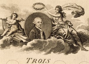 Allegory of Franz Joseph Haydn on Title Page of Score for Three Quartets, Opus 75, Book I