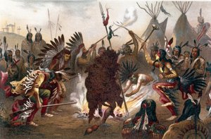 American Indian Ritual: Sioux War Dance by Unknown artist