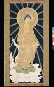 Amitabha (Amida) Triad Descending From Heaven by Unknown artist