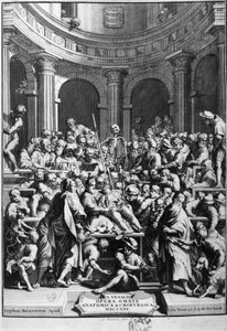André Vésale (1514-1564), founder of modern anatomy, teacher of anatomy and surgery (In Latin: Andrea Vesalius, in Dutch: Andries Van Wesel). by Unknown artist