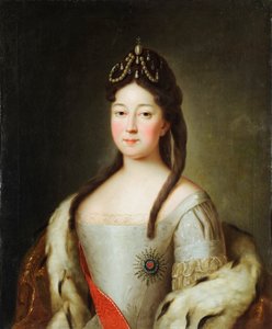 Portrait of the Tsarevna Anna Petrovna of Russia (1708-1728), the Daughter of Emperor Peter I of Russia by Unknown artist