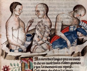 Antaeus the Giant Lowers Dante and Virgil on the Frozen Ground of the Circle of Treachery
