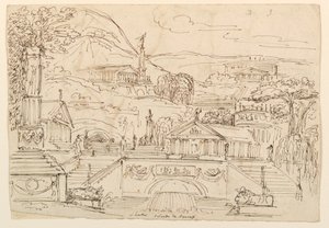 Antique Buildings on Hillside