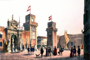 Arsenal of Venice in the 19th century by Unknown artist