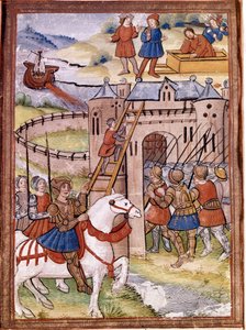 Assault on a Castle. Episode of the 100 Year War by Unknown artist