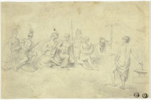 Assembly of Gods and Goddesses on Mount Olympus