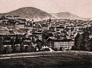 Baden Baden, Germany: view of the city. in 
