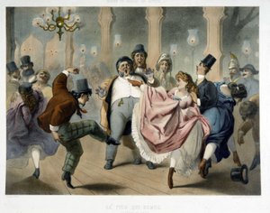 Bal de Paris: The quadrille, the foot moving at the Prado, around 1860 by Unknown artist