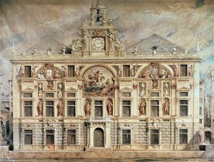 Bank of San Giorgio in Genoa, Italy by Unknown artist