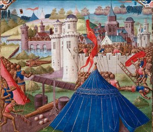 Battle scene at Carthage by Unknown artist