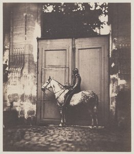 Black Horseman in Front of a Doorway by Unknown artist