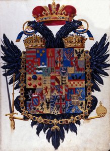 Blazon of the Austro-Hungarian Empire (Austria Hungary). 19th century by Unknown artist