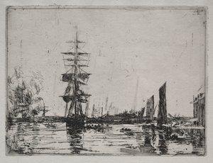 Boats at Anchor by Unknown artist
