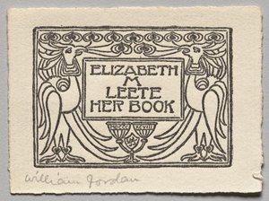 Bookplate: Elizabeth M. Leete by Unknown artist