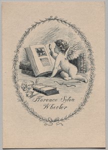 Bookplate: Florence Sylva Wheeler by Unknown artist