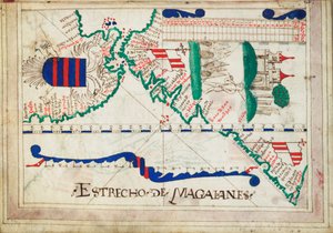 Bound in an Atlas of Twenty-Five Charts with Diagrams and Tables. Portuguese or Spanish.