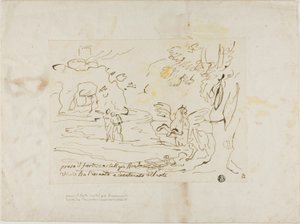 Bradamante Bewitches and Chains Atlanta Near the Fortress by Unknown artist