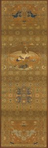 Brocade, Silk. Oblong Panel; Chair Cover by Unknown artist
