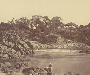 Bungalow at Marble Rocks, Nerbudda by Unknown artist