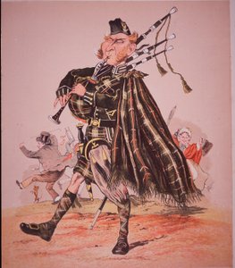 Caricature of Highland Piper