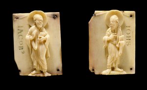Carved Ivory Plates Representing the Apostles Saint John and Saint James by Unknown artist